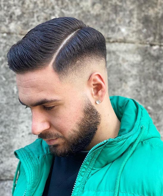 Men's Haircut Shaved Sides