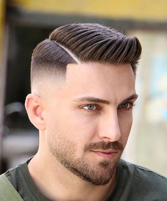 Mens Haircut Short on Sides and Long on Top