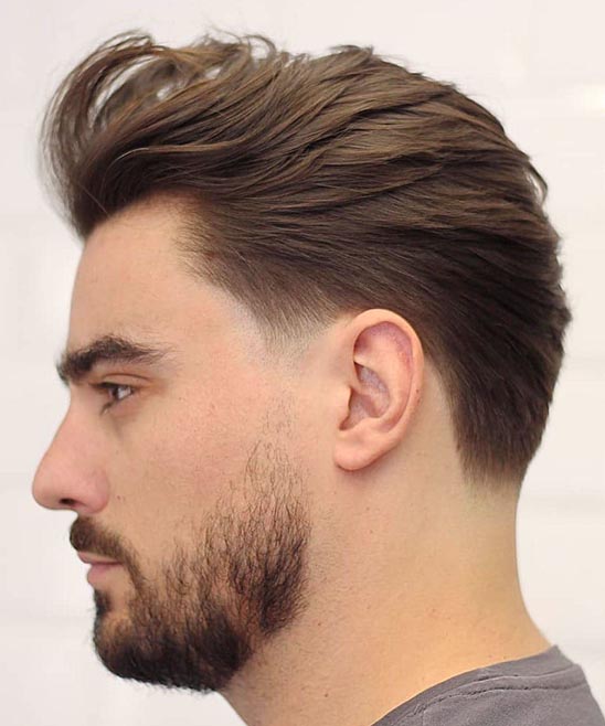 Men's Haircut With Side Part