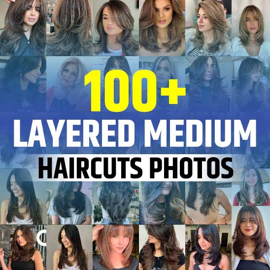 Layered Medium Haircut Styles