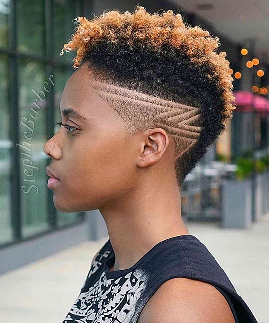 Mohawk Haircuts for Women With Designs