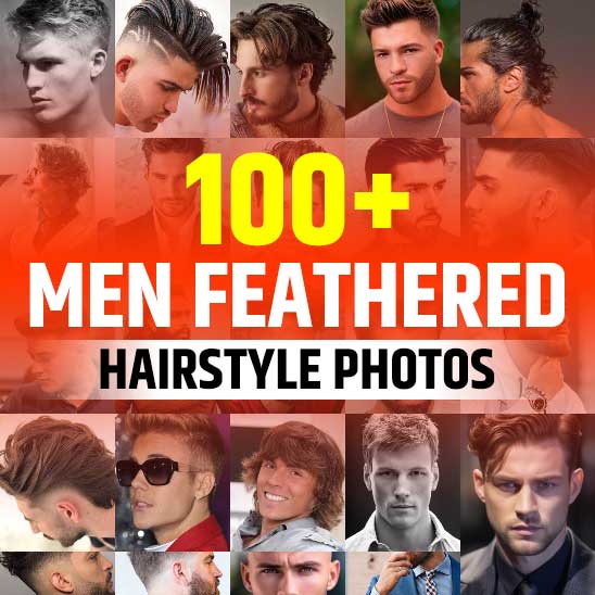 Feathered Hairstyles for Men
