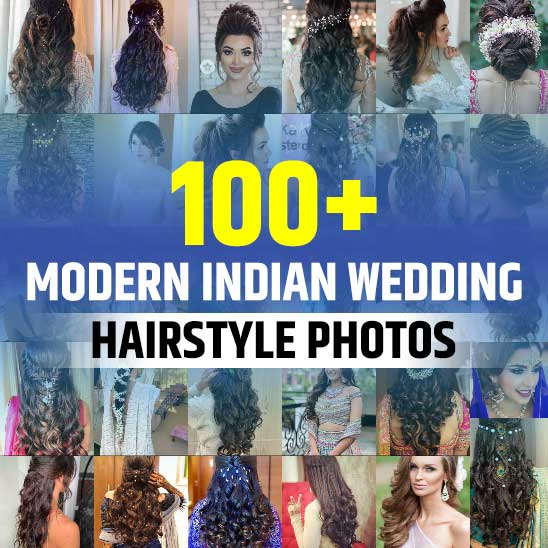 Modern Indian Wedding Hairstyles for Long Hair