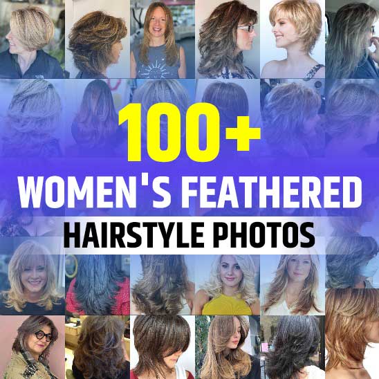 Women's Feathered Hairstyles